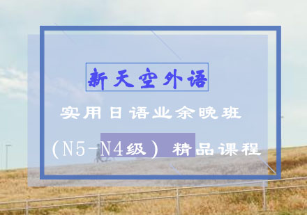 实用日语业余晚班（N5-N4级）-新天空